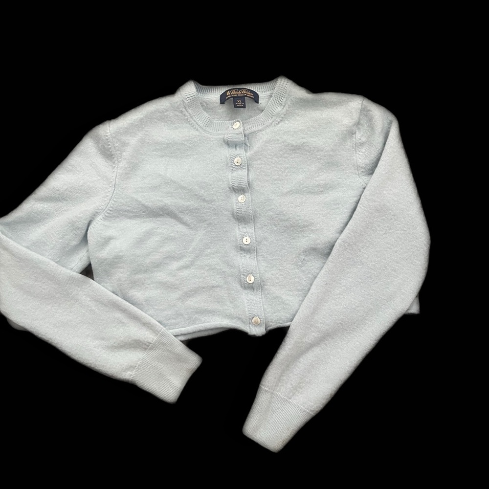 Blue cropped sweater